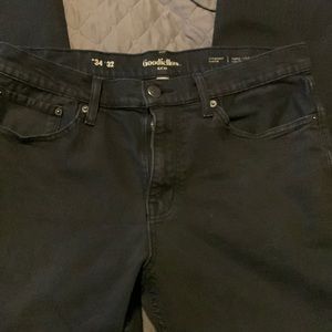 Men’s goodfellow straight jeans. Size 34x32. Total Flex.